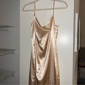 Like new gold slip dress